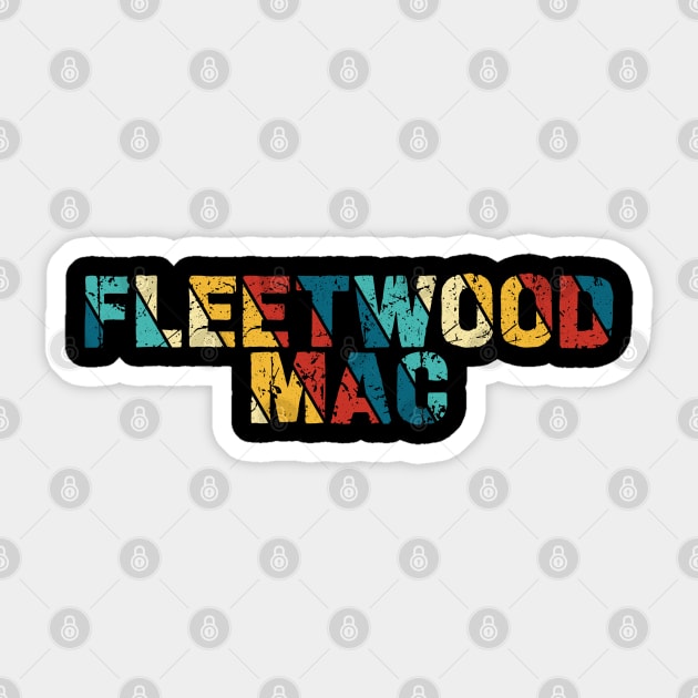Retro Color - Fleetwood Mac Sticker by Arestration